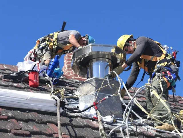 Protective chimney cap installed by Lawndale Chimney Sweep in Lawndale, CA