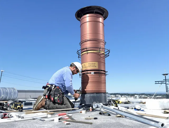 Installed chimney liner by Lawndale Chimney Sweep in Lawndale, CA