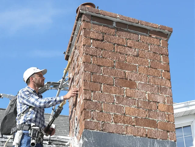 Brickwork for a chimney rebuild by Lawndale Chimney Sweep in Lawndale, CA