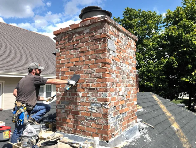 Completed chimney rebuild by Lawndale Chimney Sweep in Lawndale, CA