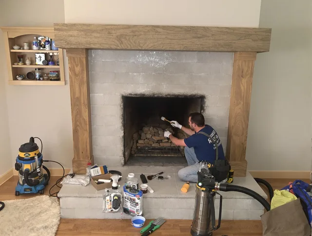Detailed creosote removal process by Lawndale Chimney Sweep in Lawndale, CA