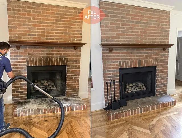 Lawndale Chimney Sweep carefully sanitizing a fireplace in Lawndale, CA
