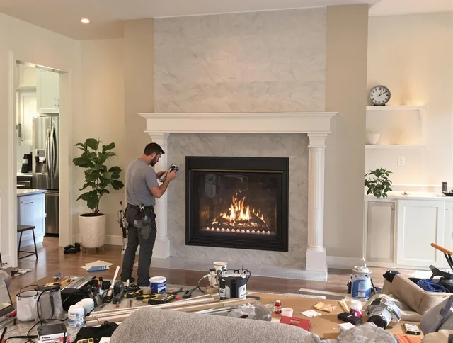 Newly installed fireplace by Lawndale Chimney Sweep in Lawndale, CA