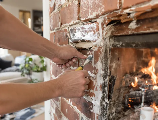 Routine fireplace repair by Lawndale Chimney Sweep in Lawndale, CA